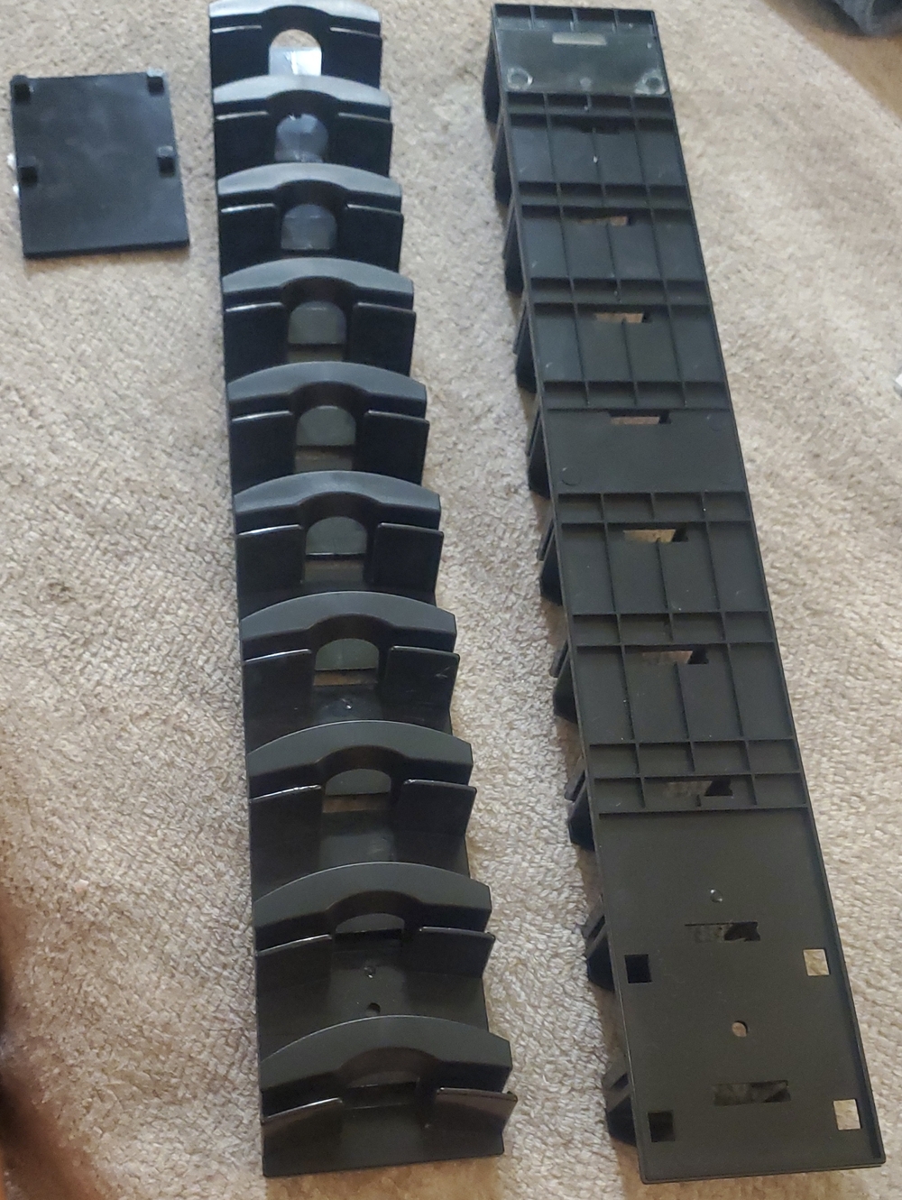 Black Plastic Wall Mount Hat Organizer